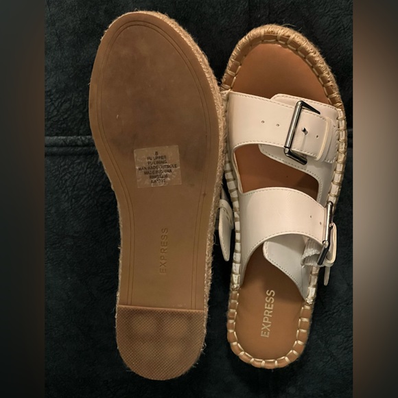 EXPRESS | Double Strap Buckle Sandals - Picture 3 of 4